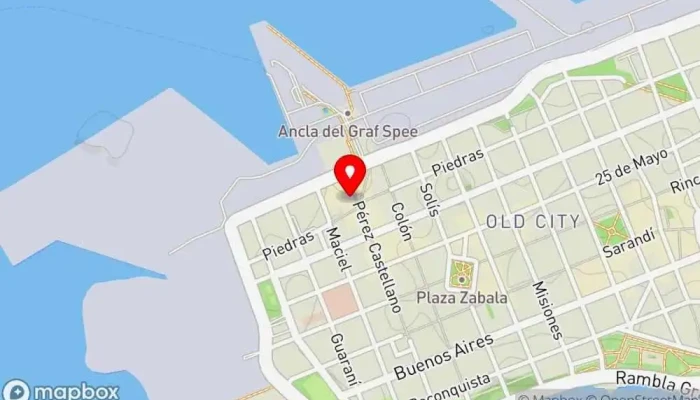 mapa de Puerto Marino Restaurante en Montevideo