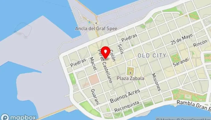 mapa de Puerto Mercado Hotel Hotel en Montevideo