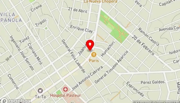 mapa de Punta De Rieles Bar en Montevideo