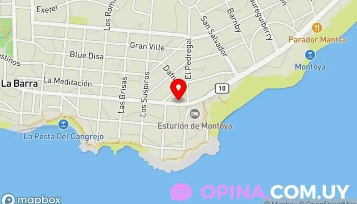 mapa de PUNTAMAR - La Barra Agencia inmobiliaria en Punta del Este
