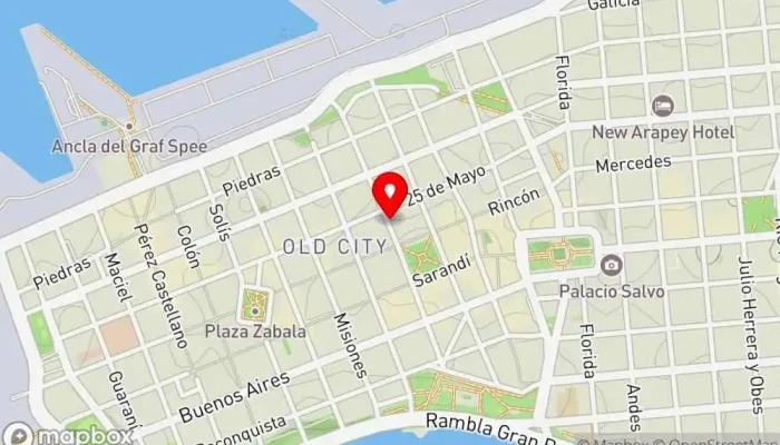 mapa de Punto Berro Hostel Albergue en Montevideo