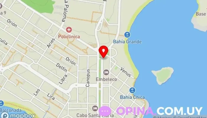 mapa de Punto Río Propiedades Consultor inmobiliario, Agencia de bienes inmuebles comerciales, Servicio de inversiones en La Paloma