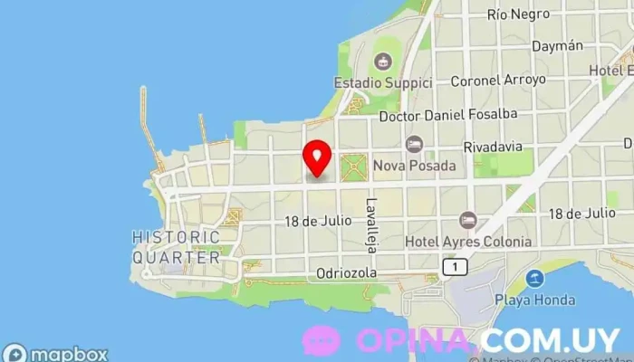 mapa de Puppo y Asociados - Desarrollos Inmobiliarios Agencia inmobiliaria en Col. del Sacramento