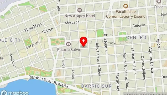 mapa de Q'atrevido Bar en Montevideo