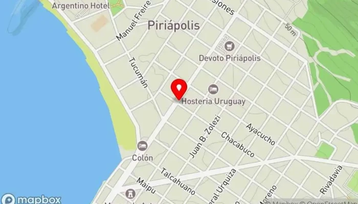 mapa de Que masa centro (tortas fritas y pasteles) Panadería en Piriápolis