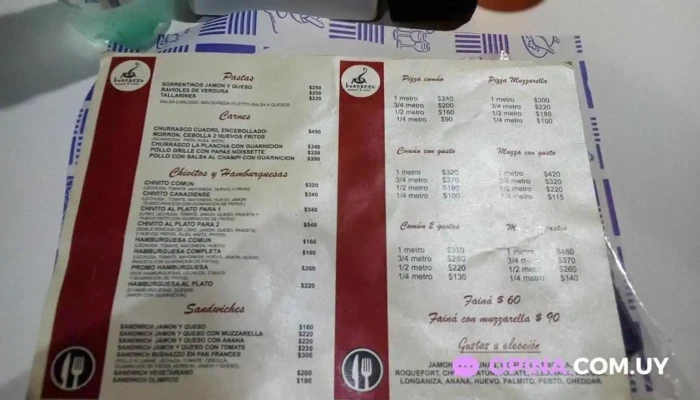 Que Rico Menu