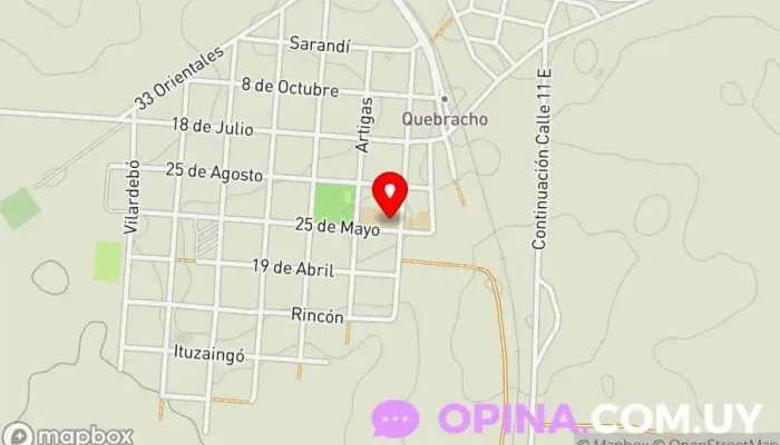 mapa de Quebracho Escuela 22 Escuela en Quebracho