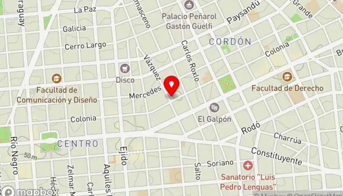 mapa de Radichetta Parrilla-buffet-cafe Parrilla en Montevideo