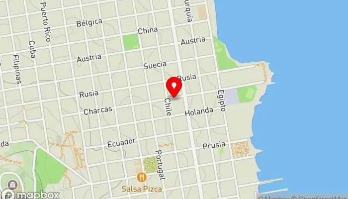 mapa de Rafa Pub en Montevideo