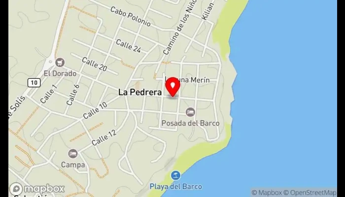 mapa de Raíces Restaurante en La Pedrera