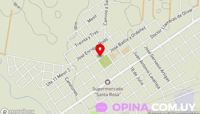 mapa de Raíces Propiedades Oficinas de empresa en Santa Rosa