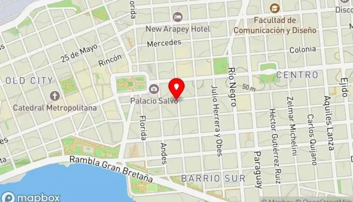 mapa de Ramona Centro Restaurante, Cafetería en Montevideo