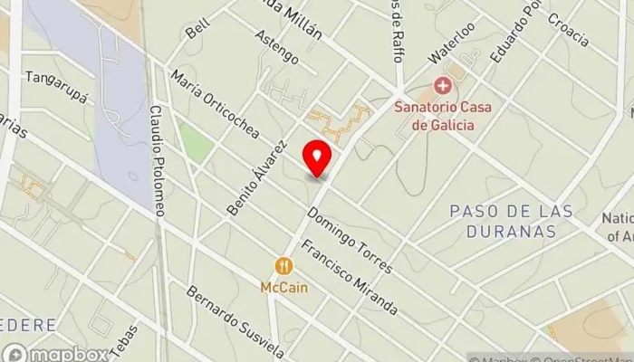 mapa de Ranzinni Restaurante de comida para llevar en Montevideo