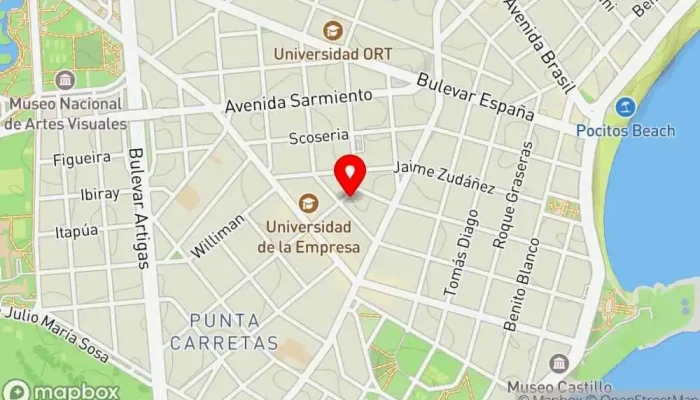 mapa de Raymunda Restaurante, Coctelería en Montevideo