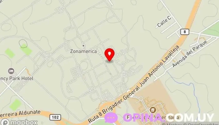 mapa de RCI Latinoamerica Oficinas de empresa en Montevideo