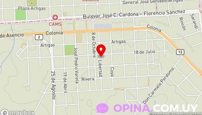 mapa de Re- Evolution Gimnasio en Florencio Sánchez