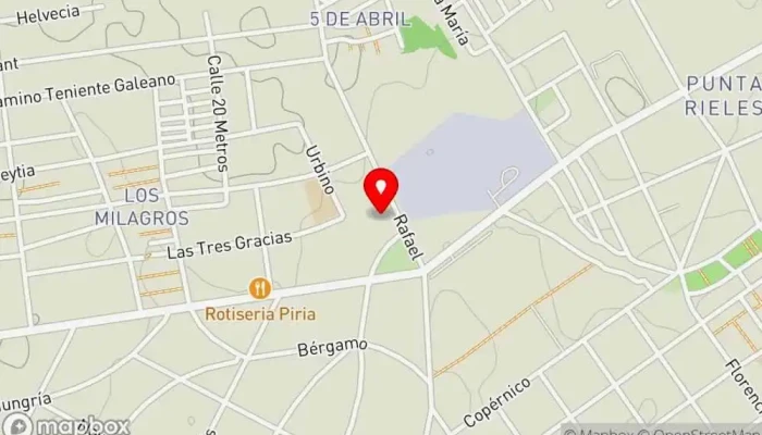 mapa de Re delicias Pizzería en Montevideo