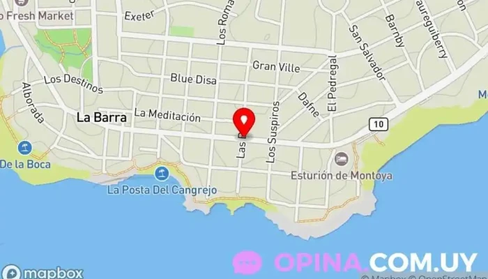 mapa de Real Estate in Uruguay Agencia inmobiliaria en La Barra