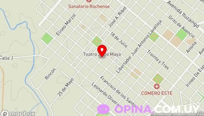 mapa de Recidencial COMO EN CASA Urbanización en Rocha