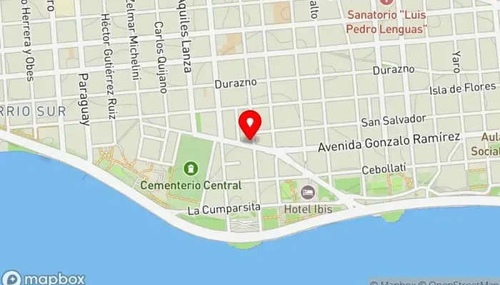 mapa de Recoleta Restaurante en Montevideo