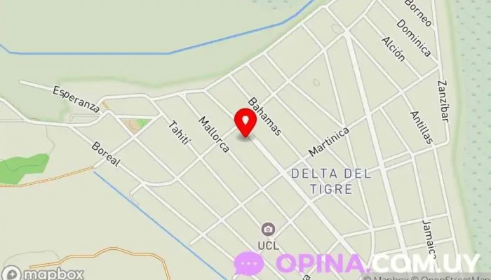 mapa de Redpagos Delta del Tigre Institución financiera en Ciudad del Plata