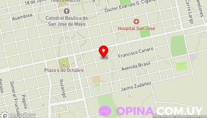 mapa de Remate Eduardo DEMARIA Agencia de subastas inmobiliarias en San José de Mayo