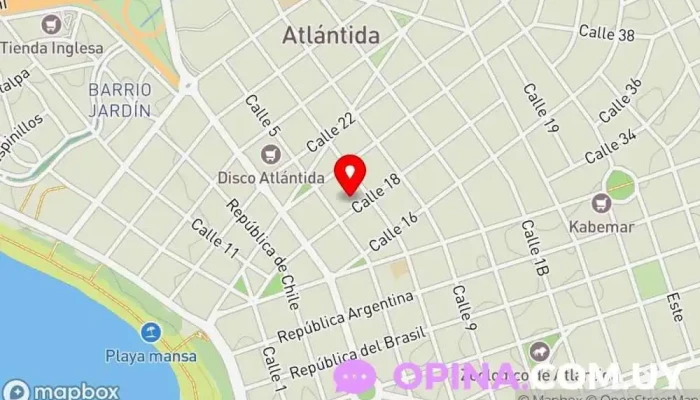 mapa de Residencia CERP Sur Residencia de estudiantes en Atlántida