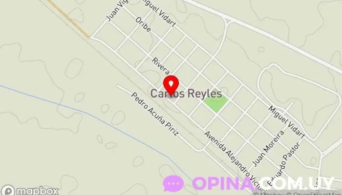 mapa de Residencia estudiantil SARU Urbanización en Carlos Reyles