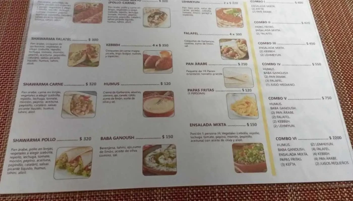 Restaurant Alibaba Menu - Cafetería