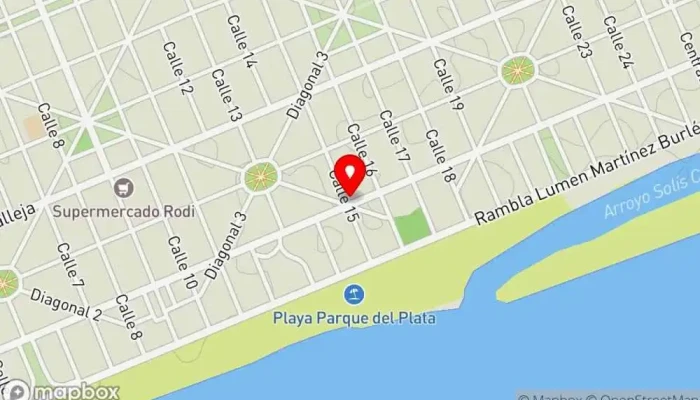 mapa de Restaurant Maruja Restaurante familiar, Restaurante en Parque del Plata
