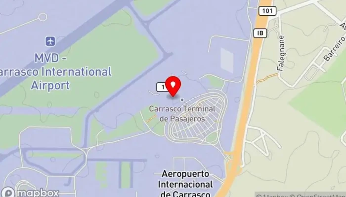 mapa de Restaurant Patria(Aeropuerto Internacional de Carrasco Restaurante en Montevideo