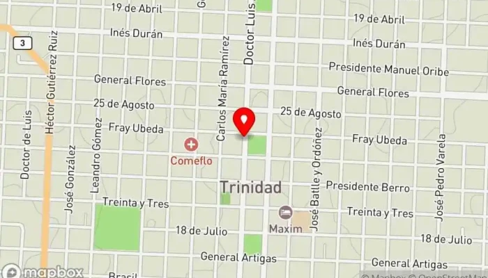 mapa de Restaurante Don Quijote Restaurante en Trinidad