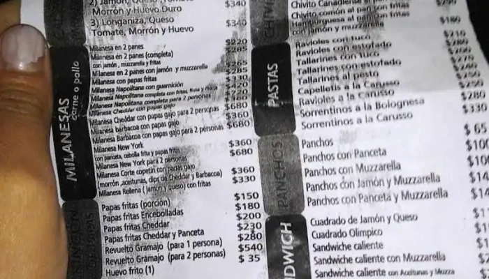 Restaurante Las Cruces:  Menu