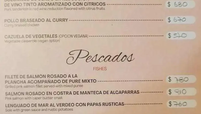 Restaurante Lo De Romero Menu