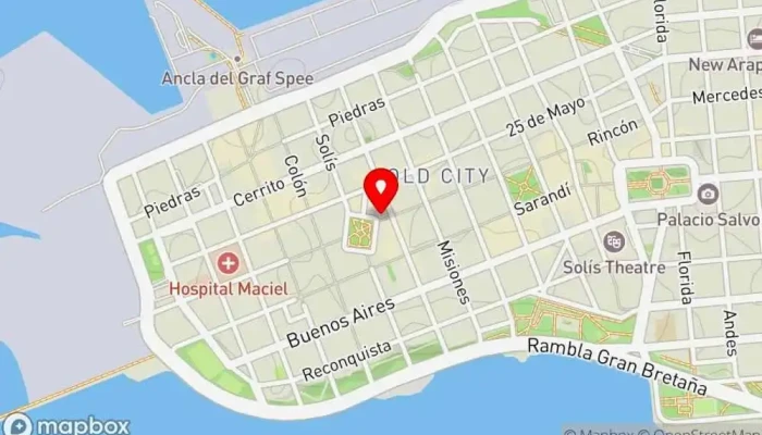 mapa de Restaurante Rincón de Zabala Restaurante en Montevideo