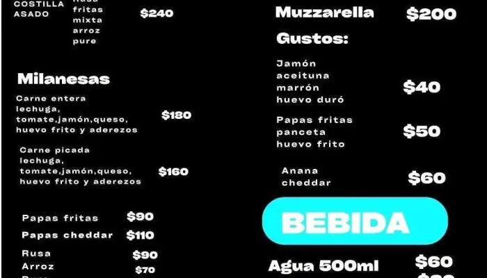 Restaurante Sagitario:  Menu - Restaurante