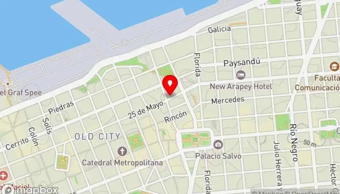 mapa de Resto Bar Sipán Restaurante peruano en Montevideo