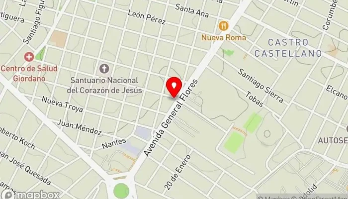 mapa de Restorán El Fortín Restaurante en Montevideo