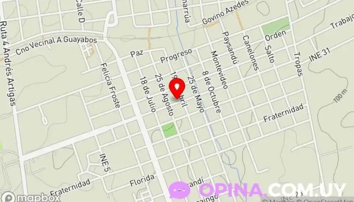 mapa de Reviart Centro educativo en Guichón