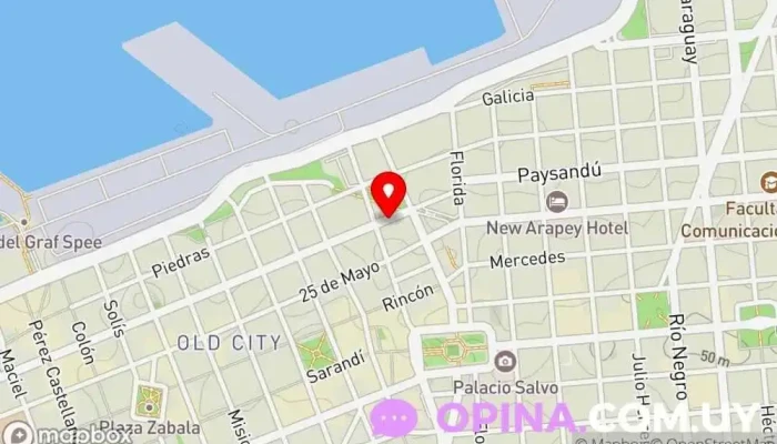 mapa de Riesgo Librería en Montevideo