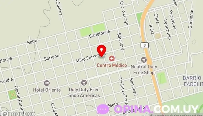 mapa de Rincón de sueños Escuela en Bella Unión