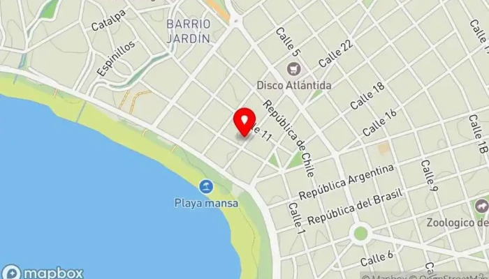 mapa de Rissta Empanadas Restaurante en Atlántida