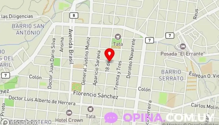 mapa de Rivero Recoba Remates Agencia inmobiliaria en Melo