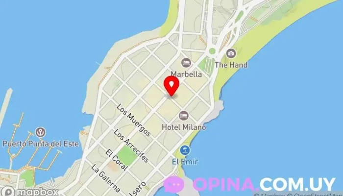 mapa de Rosa Bosso Negocios Inmobiliarios Agentes inmobiliarios, Agencia inmobiliaria, Consultor inmobiliario en Punta del Este