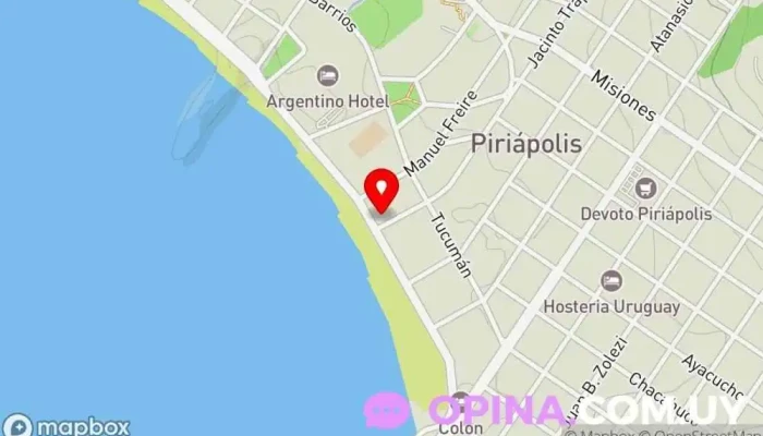 mapa de Rosario Castro Negocios Inmobiliarios Agencia inmobiliaria en Piriápolis
