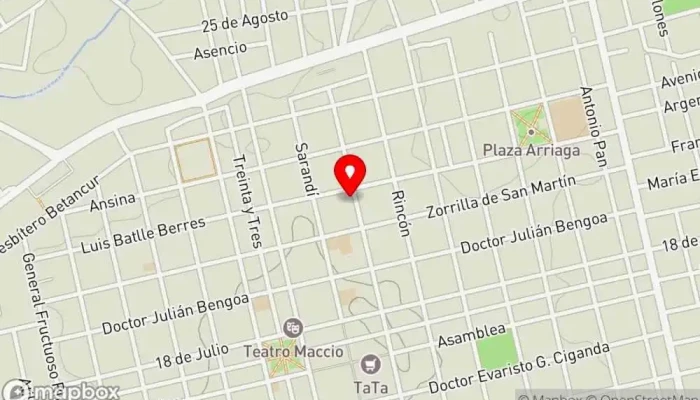 mapa de Rosario Sellanes Cafetería en San José de Mayo