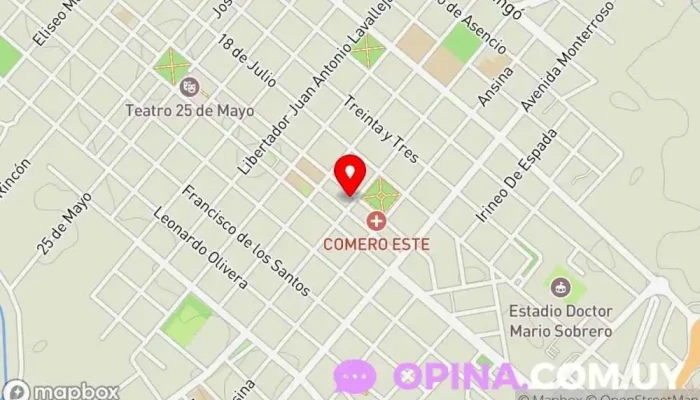 mapa de ROSSO NEGOCIOS INMOBILIARIOS Administrador de la propiedad en Rocha