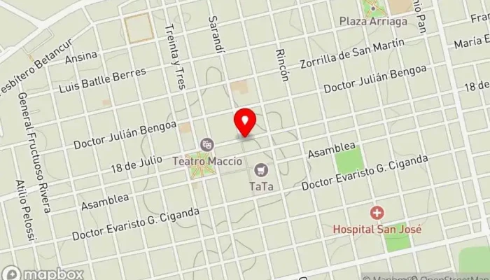 mapa de Roti Parrilla Restaurante en San José de Mayo