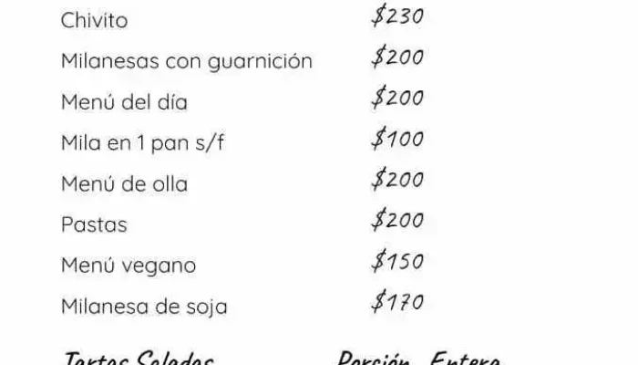 Rotiseria Atenea:  Menu - Restaurante de comida para llevar