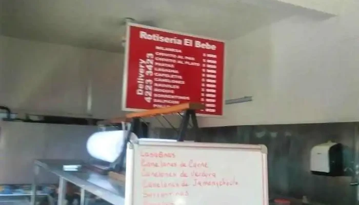 Rotiseria El Bebe:  Menu - Restaurante